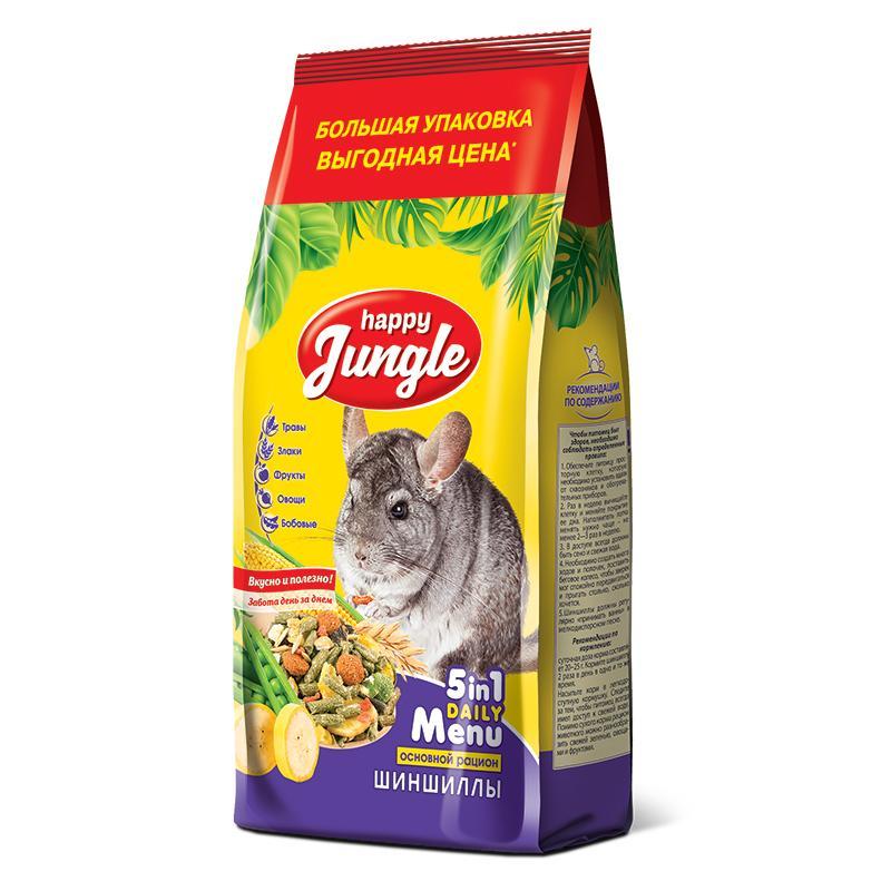Корм Happy Jungle для шиншилл 900 гр., флоу-пак