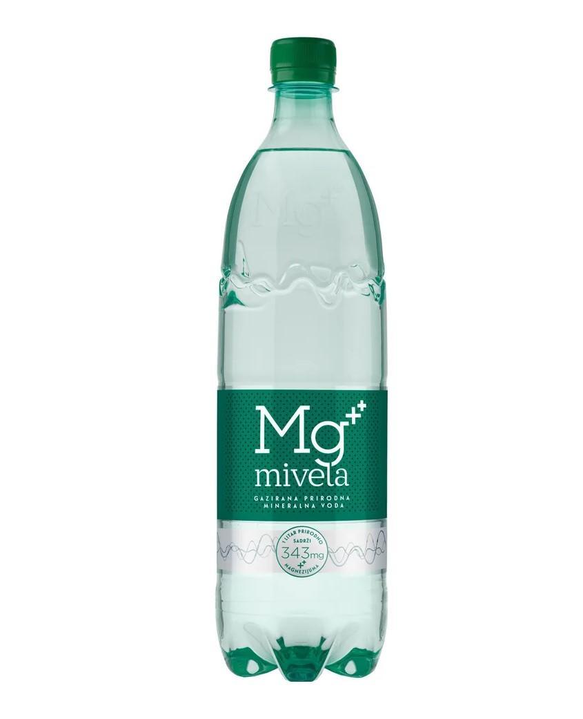 Вода газированная Mivela Mg++ минеральная 1 л., ПЭТ