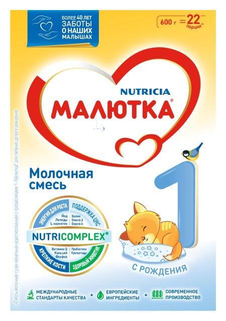 Молочная смесь Малютка 1 с рождения