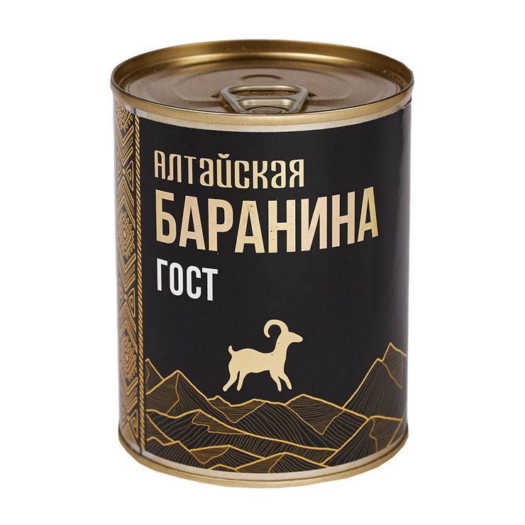 Баранина тушеная Алтайская 338 гр., ж/б