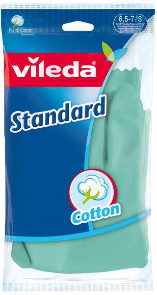 Перчатки Vileda Standard размер S, зеленые