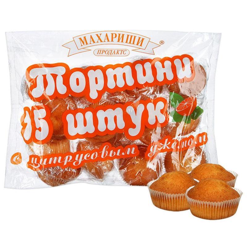 Кекс Maharishi Ayurveda Тортини с цитрусовым джемом 500 гр., флоу-пак