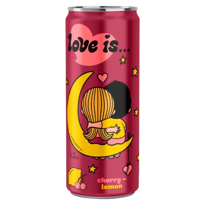 Напиток газированный Love is... вишня лимон Россия 330 мл., ж/б