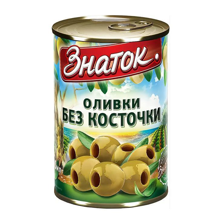Оливки Знаток без косточки 280 гр ж/б с ключом