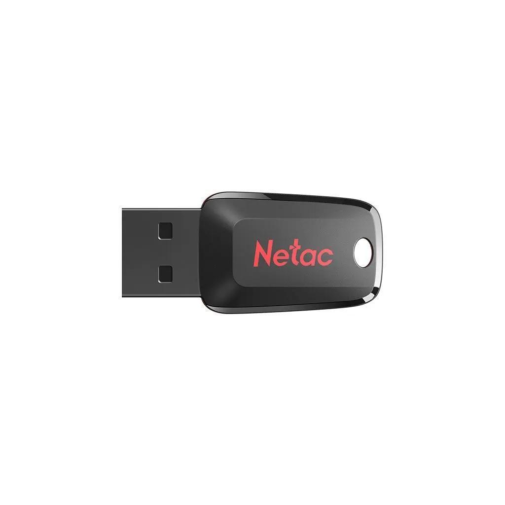 Флешка USB NETAC U197 4ГБ, USB2.0, черный и красный [nt03u197n-004g-20bk]