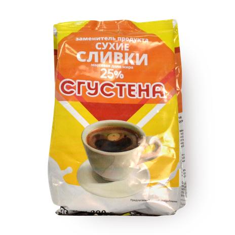 Заменитель продукта сухие сливки СГУСТЁНА 200 гр., флоу-пак