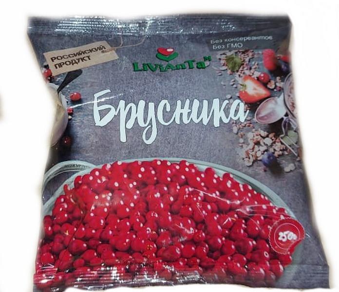 Брусника LiViAnTa 400 гр., флоу-пак