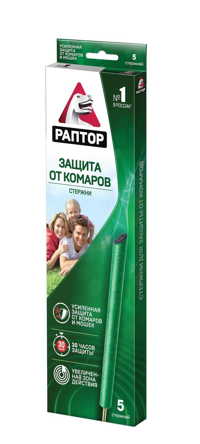 Стержень от комаров Раптор 5шт, 215 гр., картон