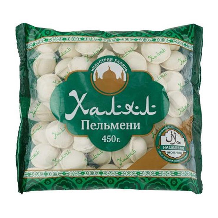 Пельмени Индустрия Халяль с говядиной и мясом птицы халяль 450 гр., флоу-пак