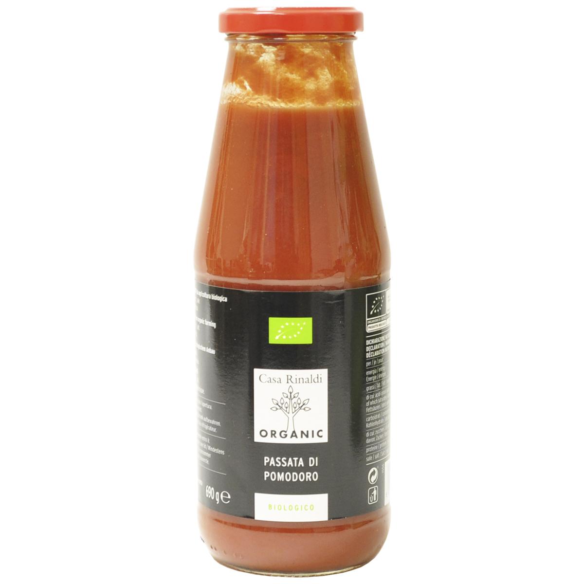 Пюре томатное TM Сasa Rinaldi Organic 690 гр, стекло