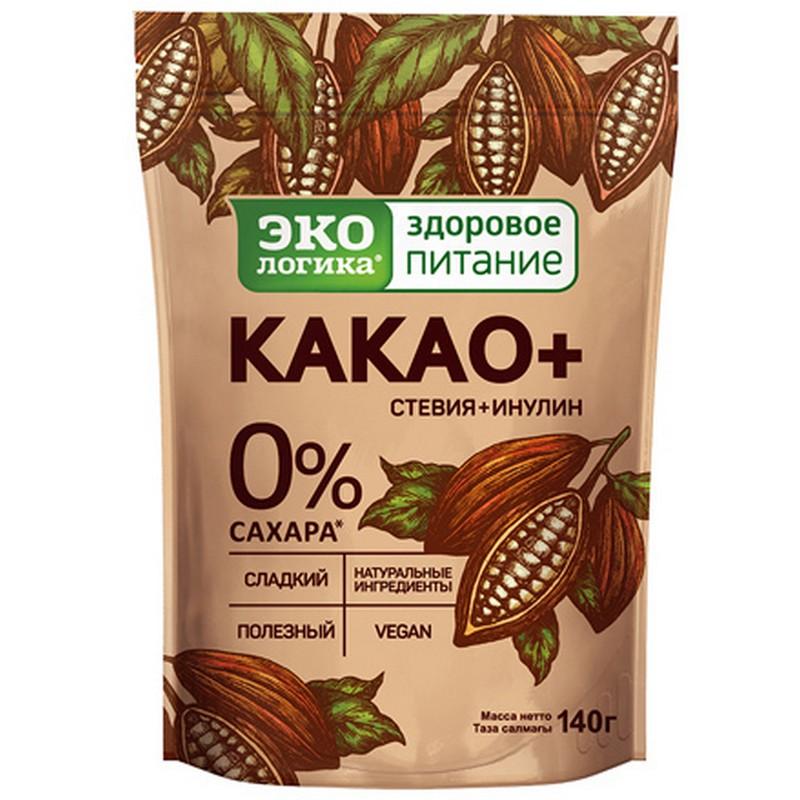 Какао-напиток Экологика Какао+ 140 гр., дой-пак