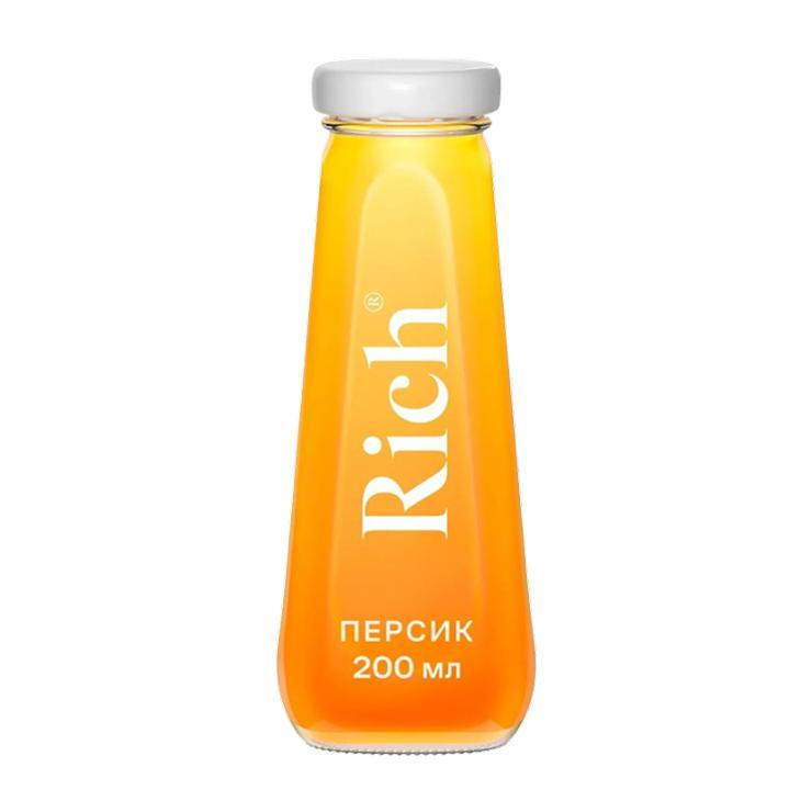 Нектар Rich персиковый 200 мл., стекло