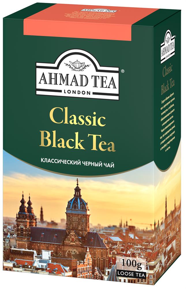 Чай Ahmad Tea классический листовой черный 100 гр., картон