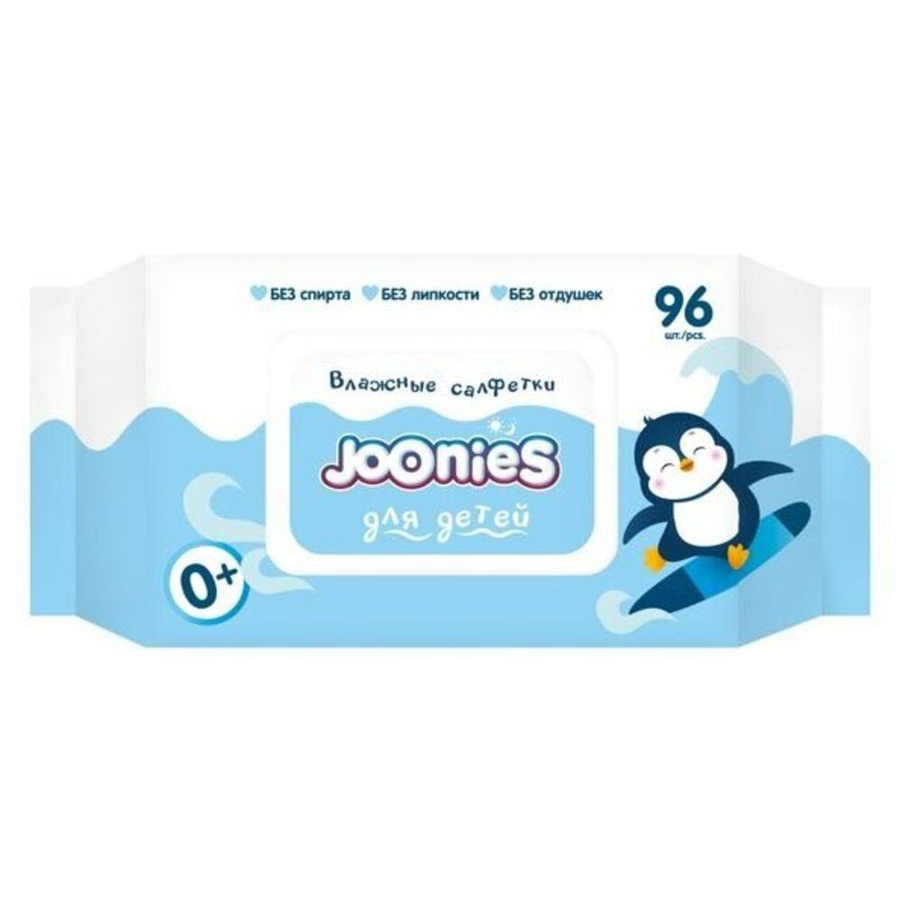 Влажные салфетки Joonies детские с витамином Е 96 шт., флоу-пак