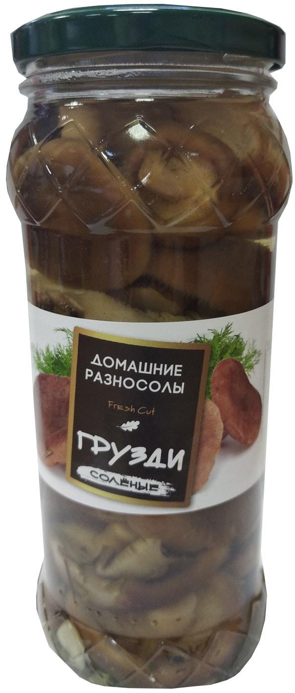 Грибы Домашние разносолы грузди соленые, 530 гр., стекло