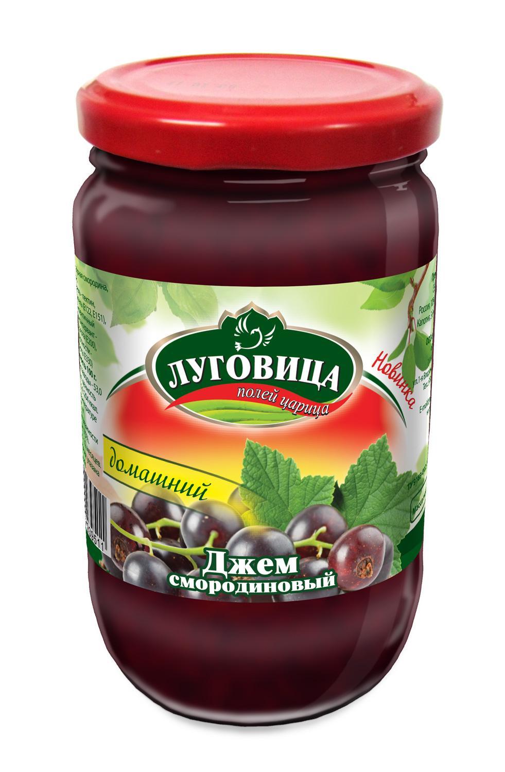 Джем Луговица красная смородина 430 гр., стекло