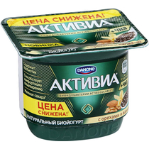 Биойогурт Активиа С орехами семенами чиа и ванилью 3,1%