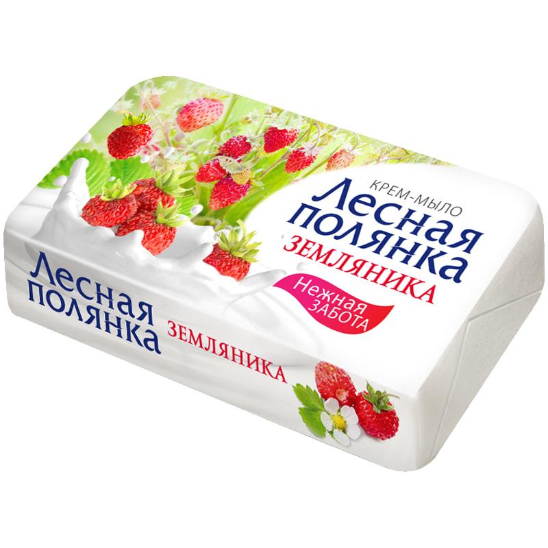 Крем-мыло Лесная полянка Земляника 90 гр., бумага