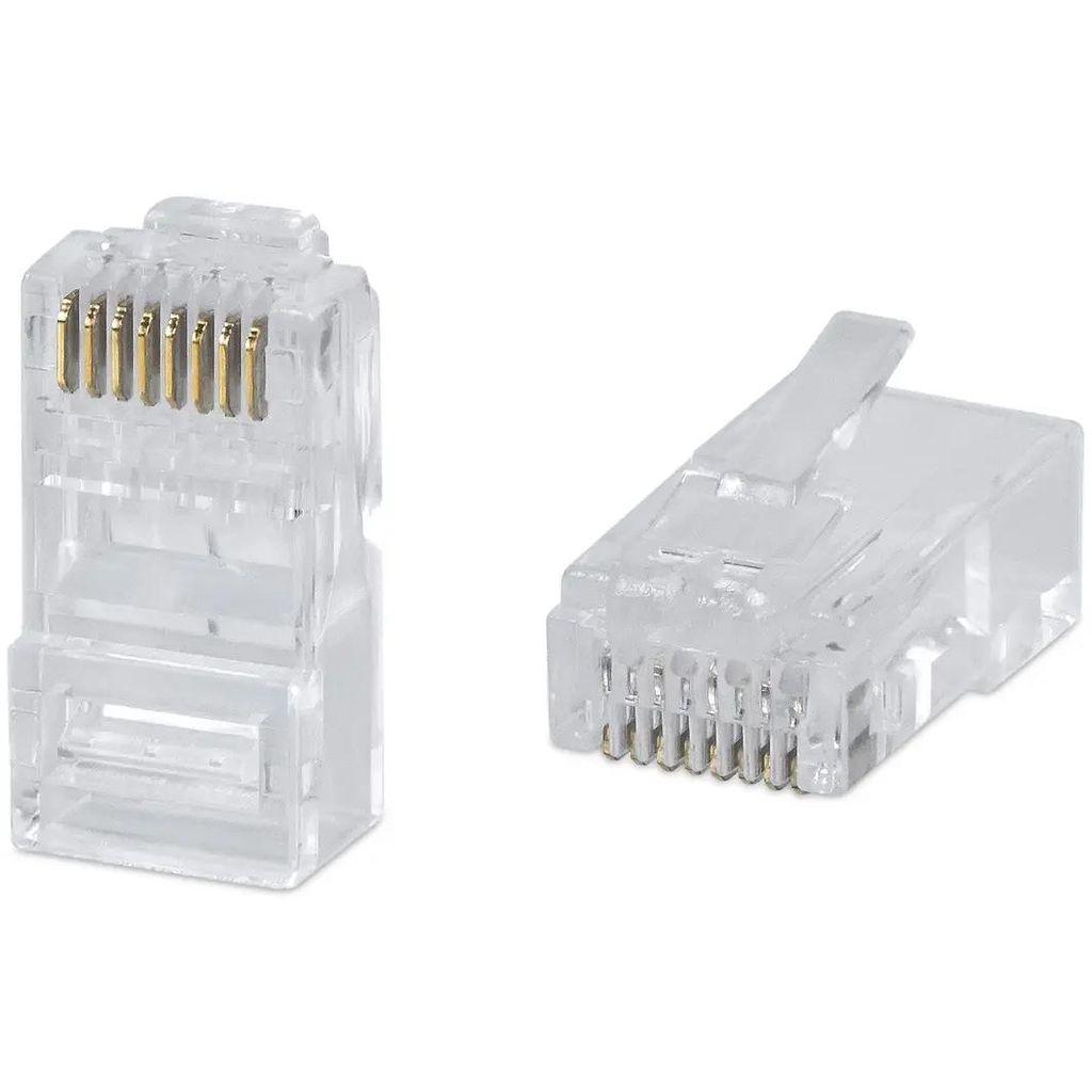 Коннектор CABEUS 8P8C-C6 кат.6 RJ45 прозрачный