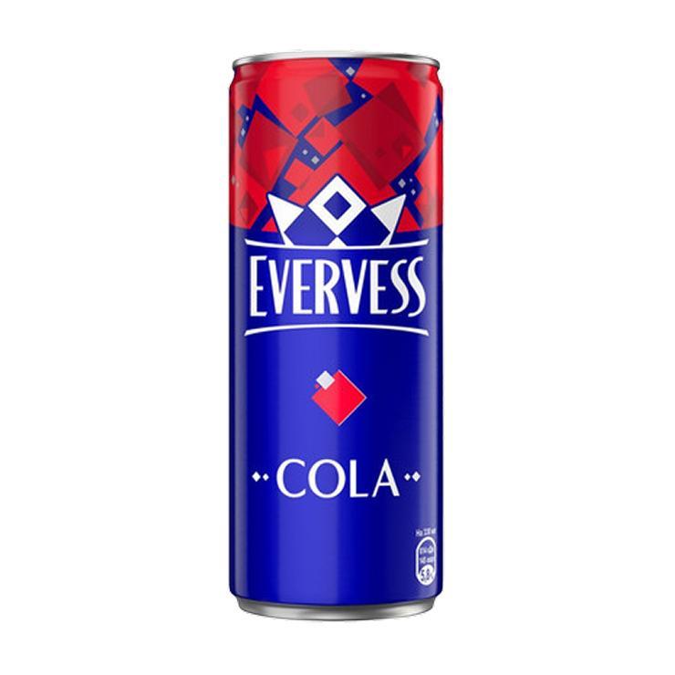 Напиток Evervess Cola газированный 330 мл., ж/б