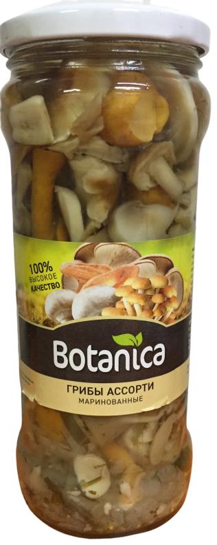 Грибы Botanica ассорти, 530 гр., стекло