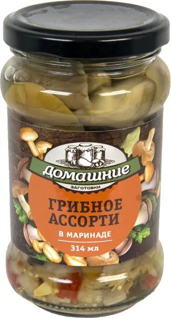 Грибы Домашние заготовки ассорти 280 гр., стекло