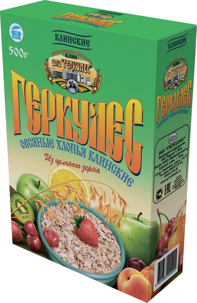 Геркулес Клинские Экстра 500 гр., картон
