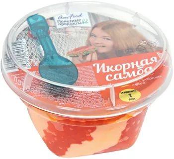 Икра Икорная самба красная имитированная с майонезным соусом 180 гр., пластиковая упаковка