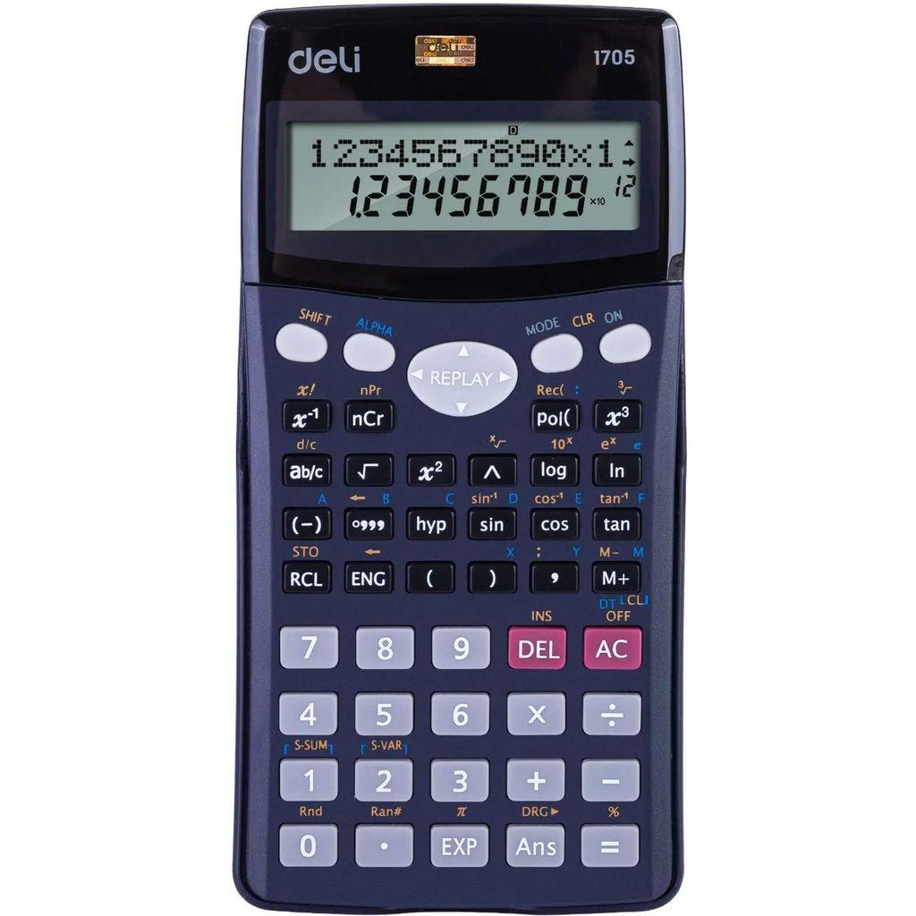 Калькулятор Deli E1705, 10+2-разрядный, черный