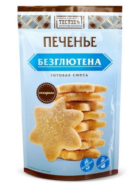 Смесь для выпечки ТЕСТОВЪ Сахарное печенье без глютен 200 гр., дой-пак