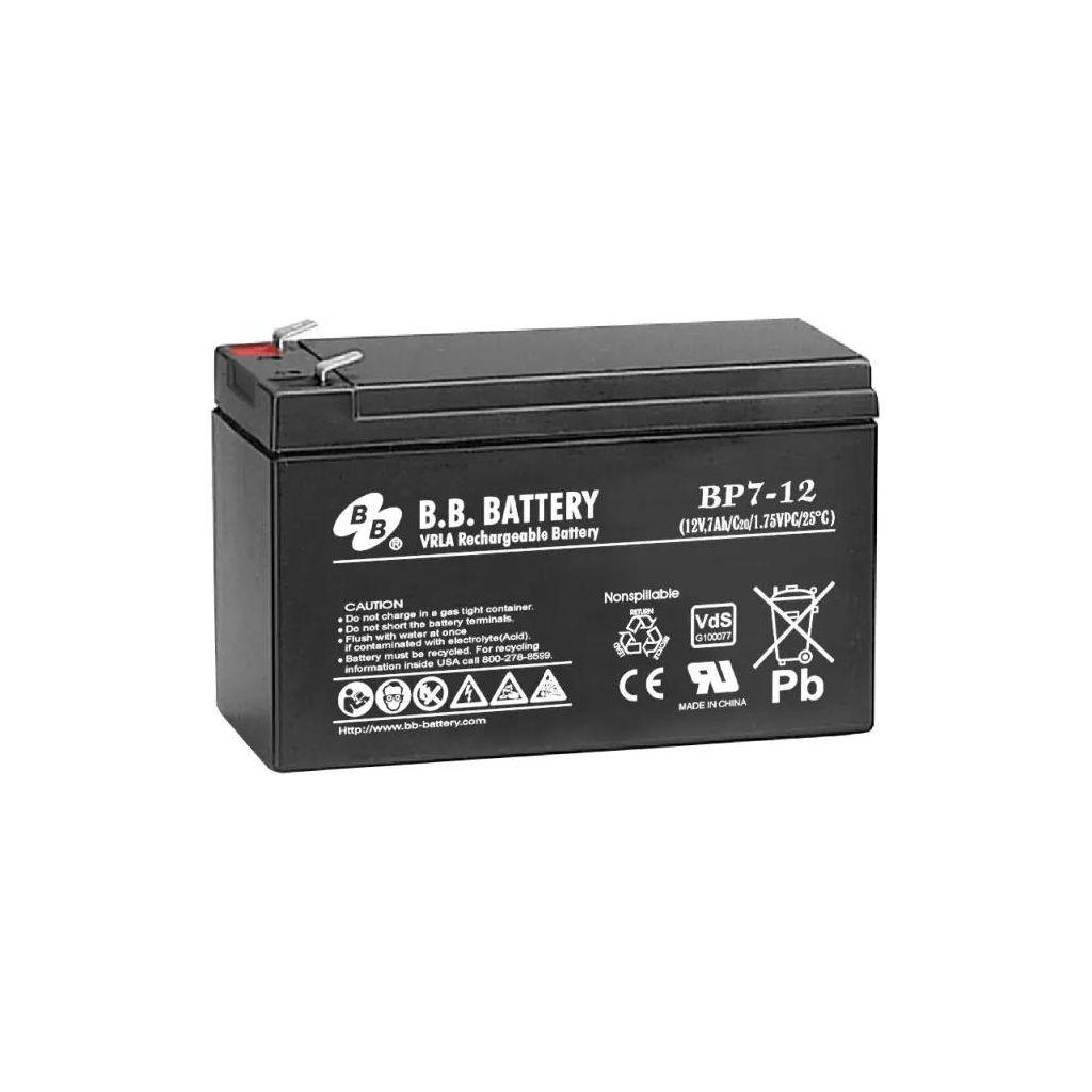 Аккумуляторная батарея BB BP7-12 для ИБП, 12В, 7Ач