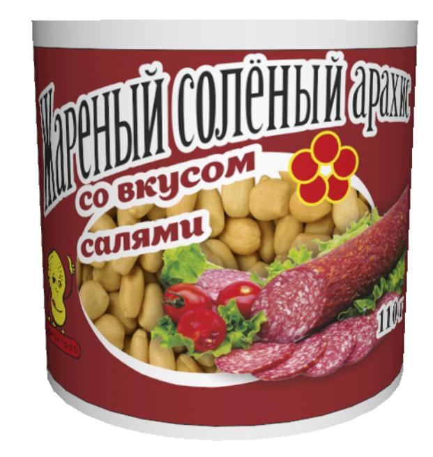 Арахис Jinhua Food со вкусом салями 110 гр., ж/б