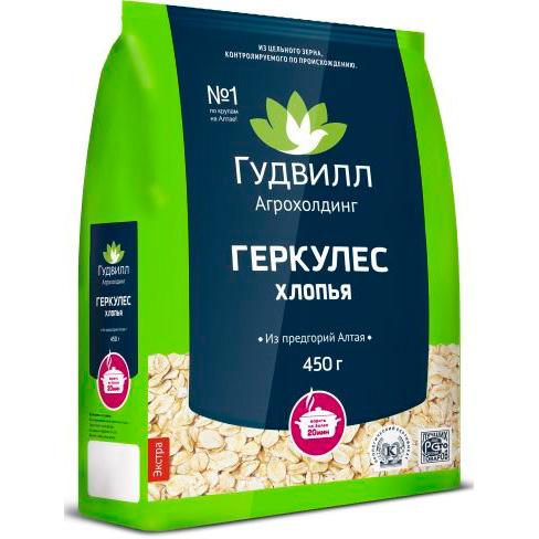 Геркулес , Гудвилл, 450 гр., пакет