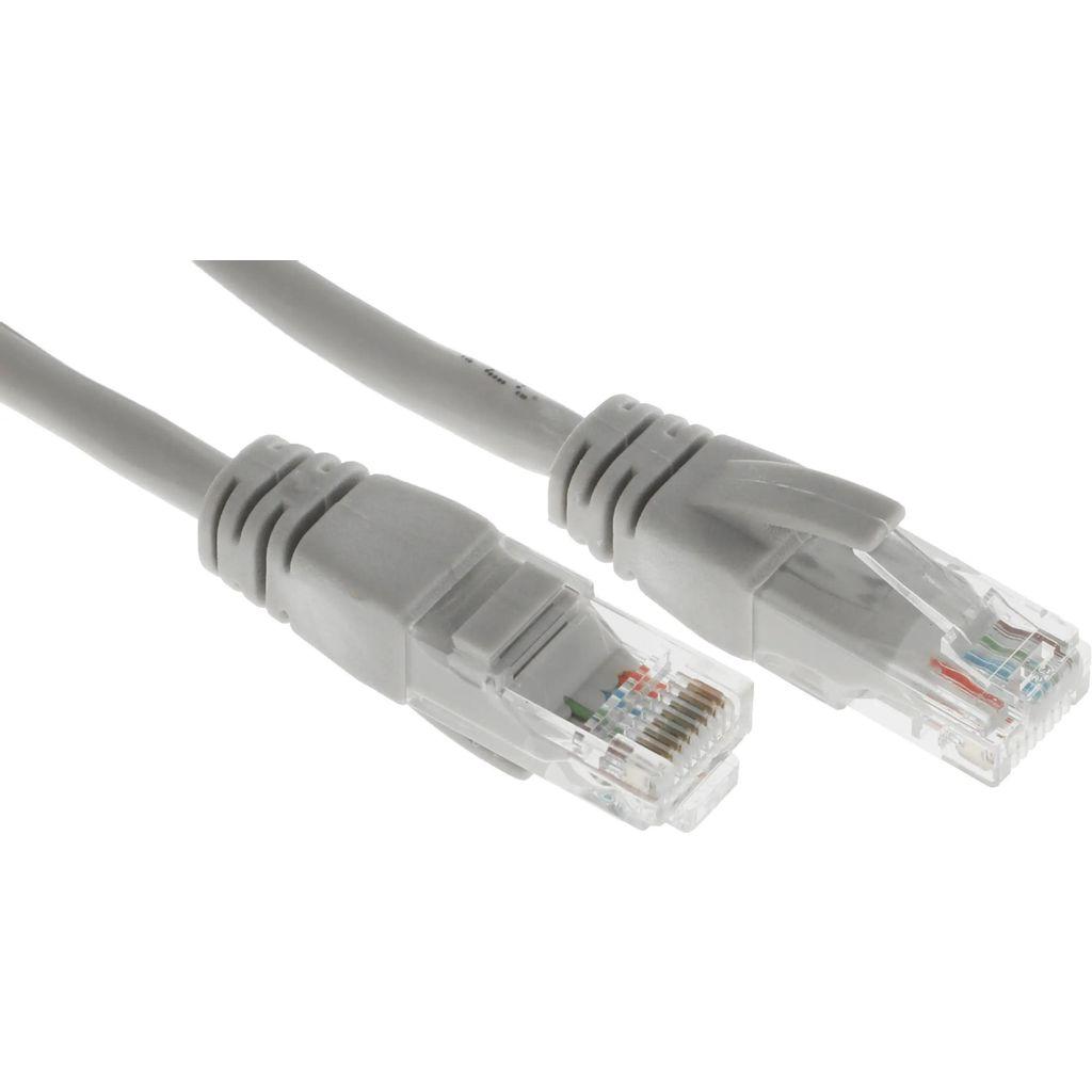 Патч-корд EXEGATE UTP-RJ45-RJ45-5e-2M-GY UTP, кат.5E, 2м, 4 пары, алюминий омедненный, многожильный, серый