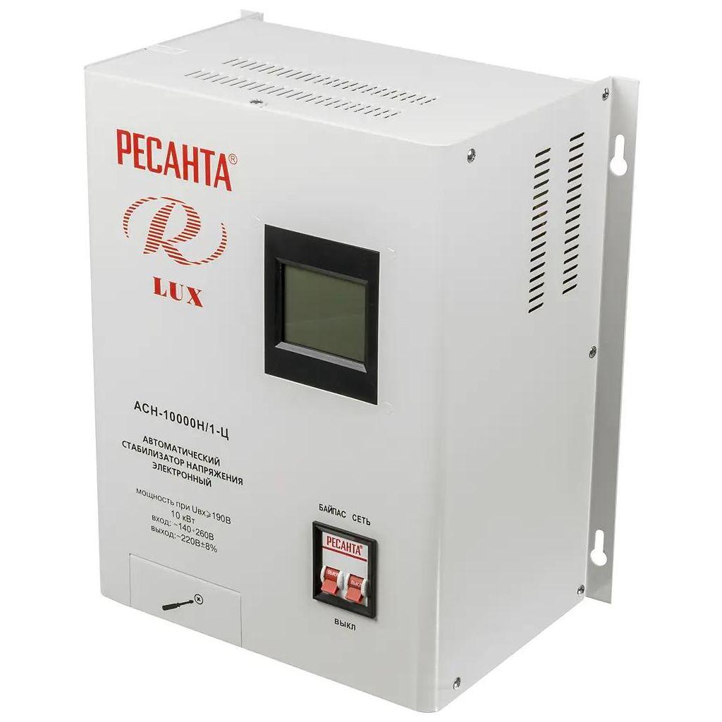 Стабилизатор напряжения Ресанта АСН-10000Н/1-Ц, 10кВт серый [63/6/18]
