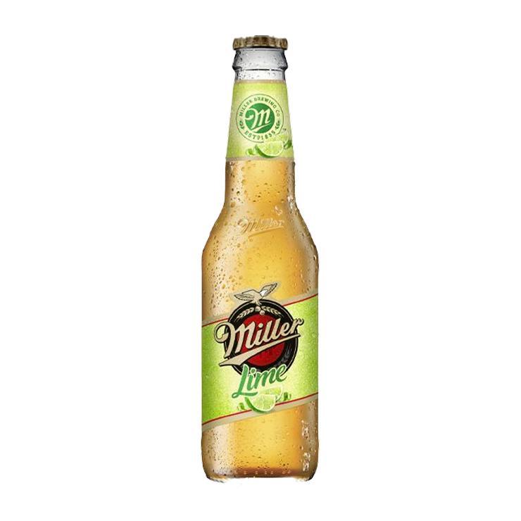 Напиток пивной Miller lime светлый фильтрованный пастеризованный 4% 440 мл., стекло