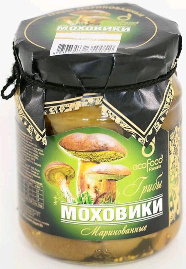 Грибы Ecofood Моховики маринованные