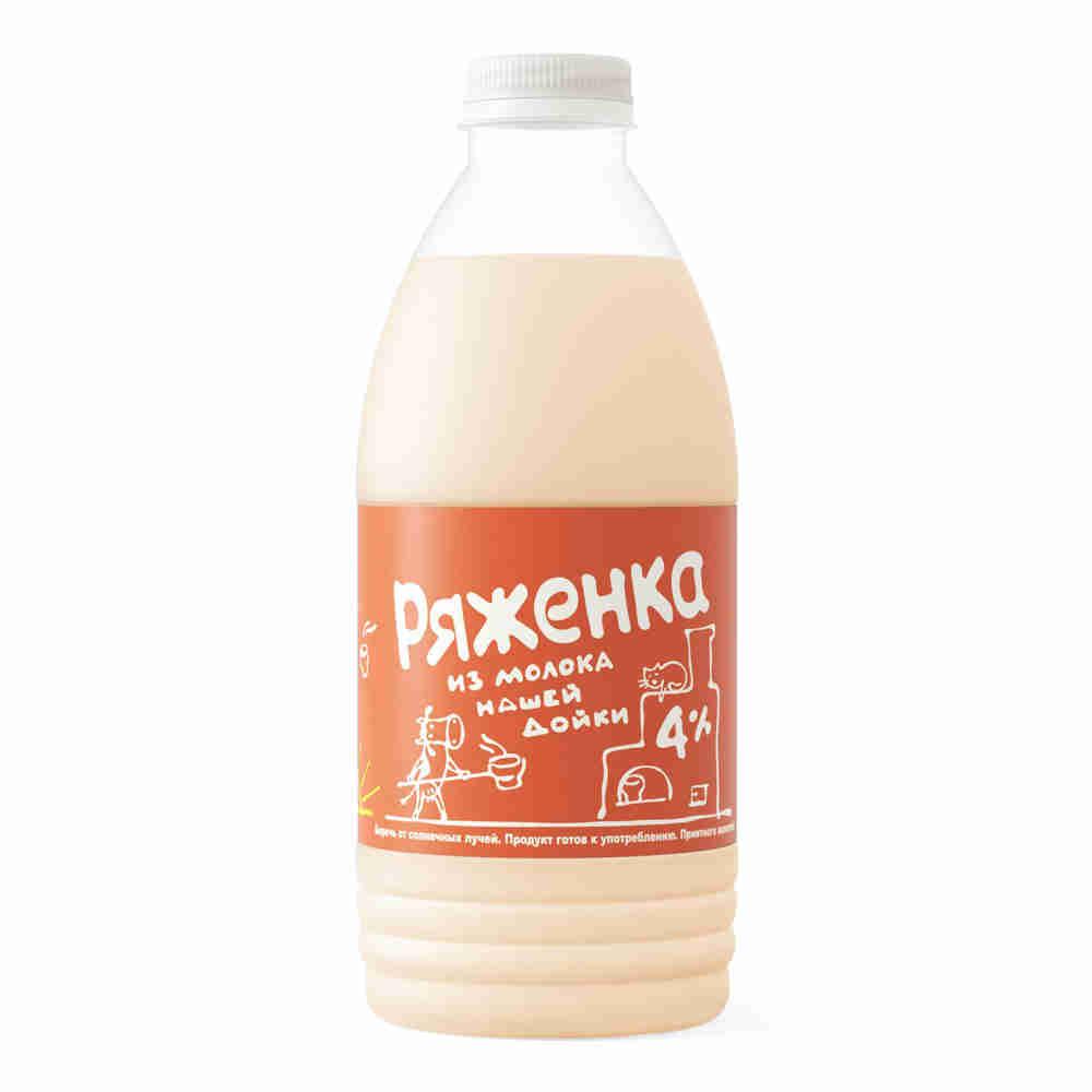 Ряженка Нашей Дойки из молока 4%, 930 мл., ПЭТ