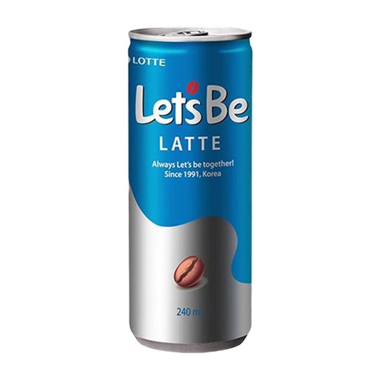 Напиток кофейный Lotte Lets Be латте Корея 235 мл., ж/б