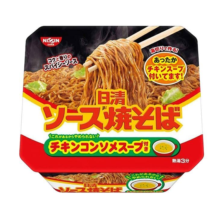 Лапша Nissin жареная куриная с соусом якисоба 104 гр., пластикова упаковка
