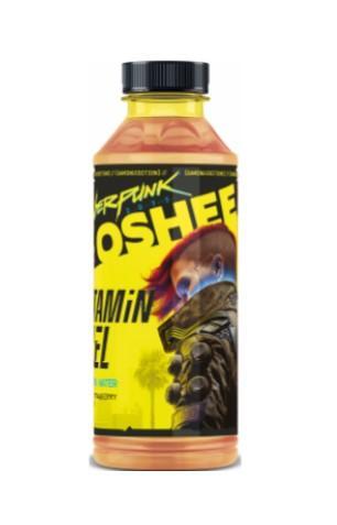 Вода негазированная Oshee Cyberpunk Vitamin Fuel персик клубника витаминизированная 555 мл., ПЭТ