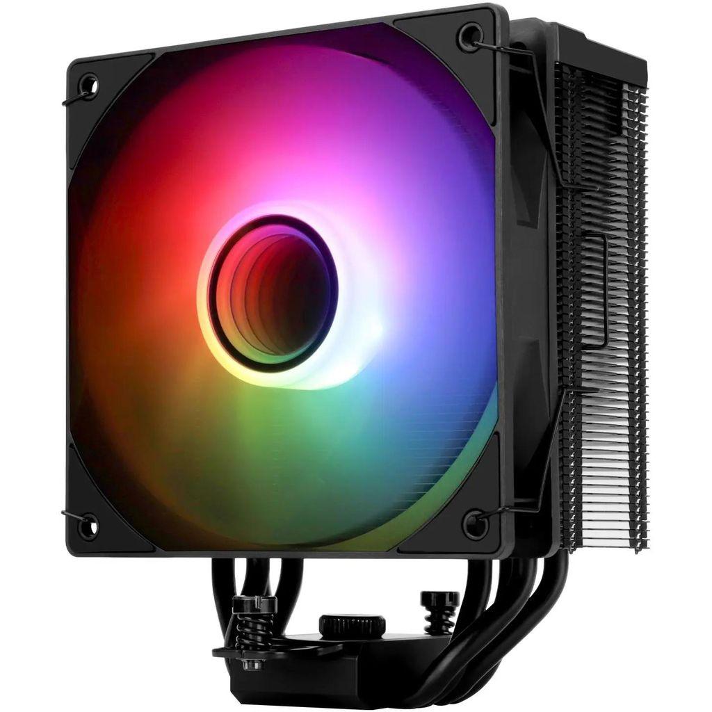 Устройство охлаждения (кулер) Thermalright Assassin Spirit 120 Vision, LCD, 4-pin, ARGB, 120мм, черный, retail [as120-vision-bl-argb]