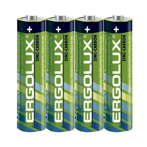 Батарейка Ergolux R03 1.5В 4шт, спайка