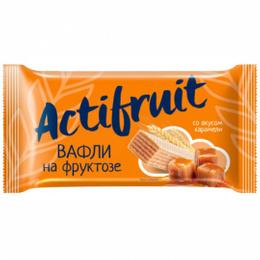 Вафли Actifruit на фруктозе со вкусом карамели, 90 гр., флоу-пак