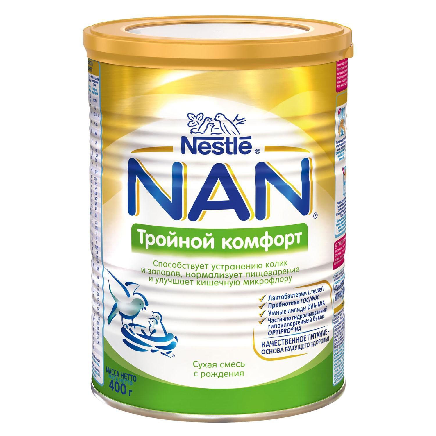 Смесь сухая ТройКомфорт, NAN, 400 гр., ж/б