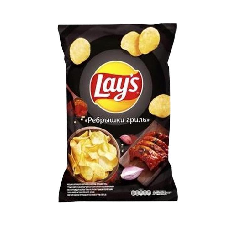 Чипсы Lay's ребрышки гриль 140 гр., флоу-пак