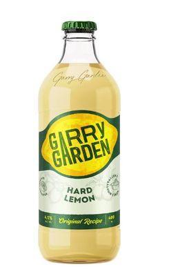 Напиток пивной Garry Garden Hard Lemon лимон светлое 4,5% 400 мл., стекло