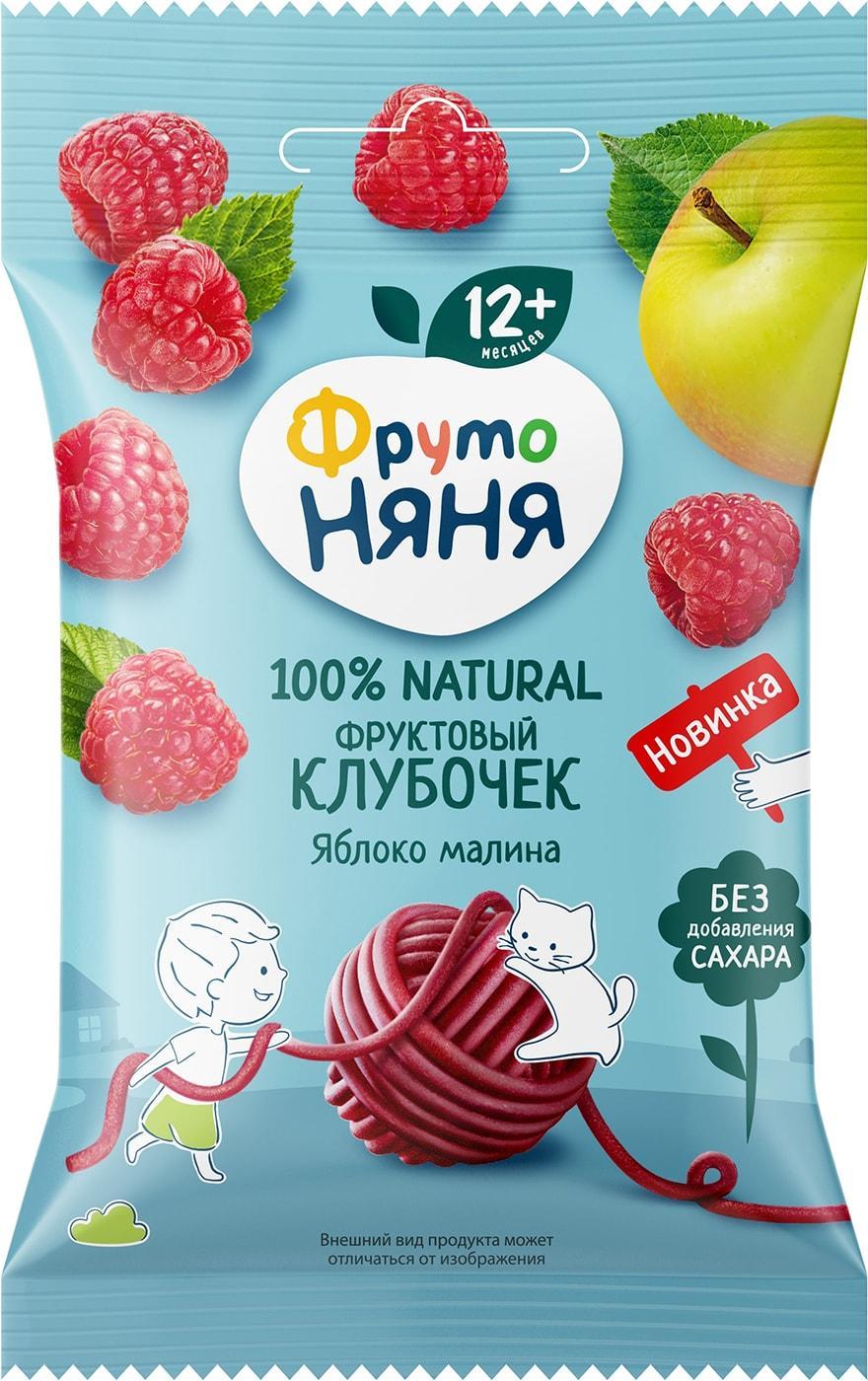Фруктовые кусочки Фруто Няня Яблоко-Малина клубочек, 15 гр., флоу-пак