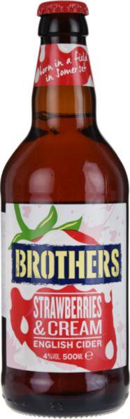 Сидр Brothers Strawberries And Cream Cider Велкобритания 500 мл., стекло