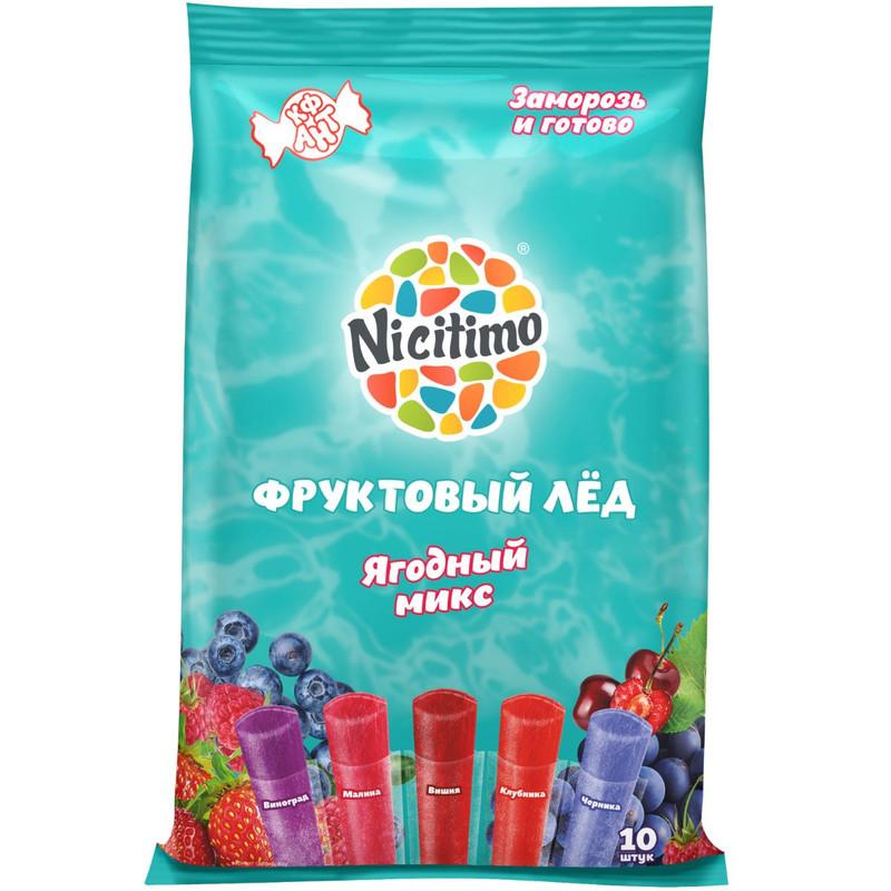 Мороженое лед Nicitimo кондитерская фабрика ант ягодный микс 200 гр., флоу-пак